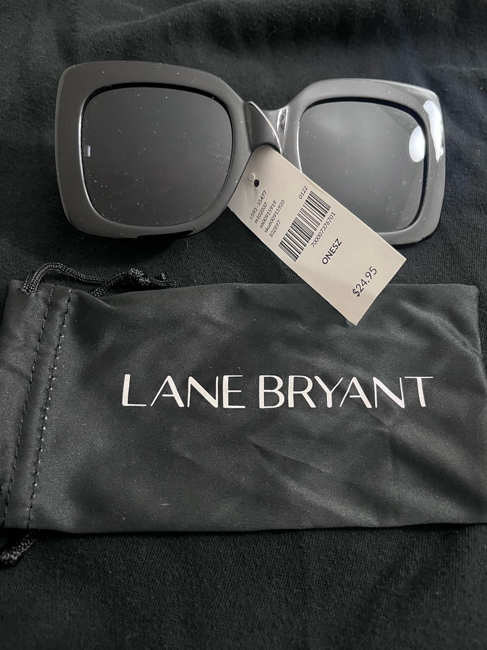Lane Bryant Women’s Oversized Square Sunglasses with cover